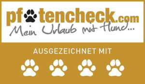 Pfotencheck Abzeichen für Hundehotel in Österreich 