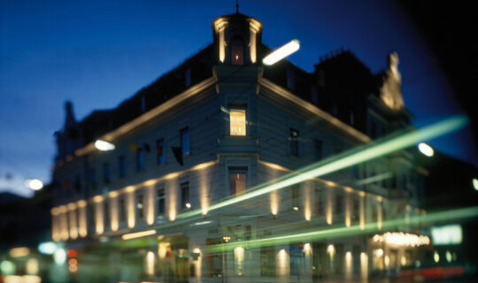 Hotel Gollner Außenansicht Dämmerung