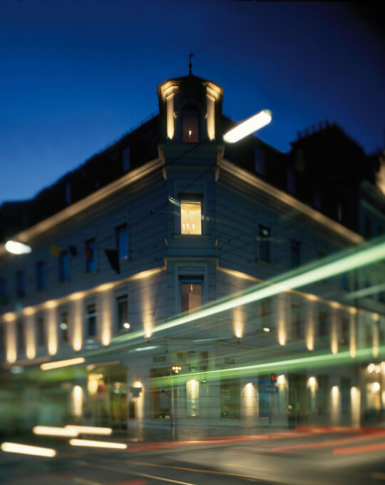 Hotel Gollner Außenansicht Dämmerung