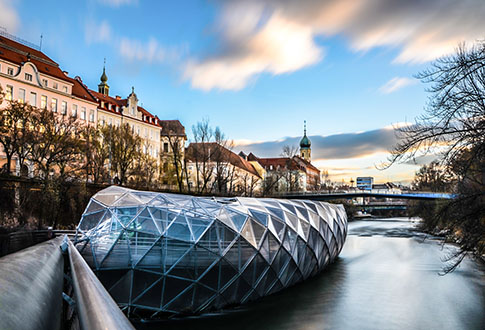 Murinsel Sehenswürdigkeit Graz