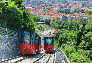 Schlossbergbahn Sehenswürdigkeit Graz