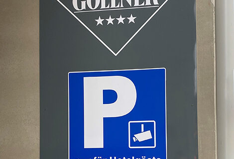 Hotelparkplatz im Hotel Gollner