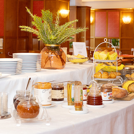 Frühstücksbuffet im Hotel Gollner in Graz