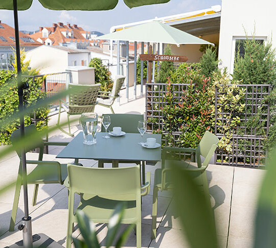 Dachterrasse im Hotel Gollner